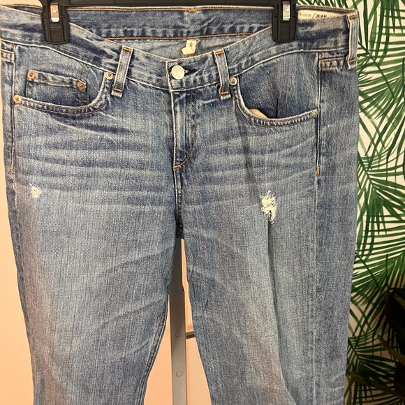 Rag & Bone Distressed Moss Boyfriend Jeans size 26 - Picture 3 of 12